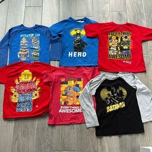 Lot of 6 LEGO shirts